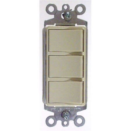 Gorgeousglow White Commercial Grade Decora AC Combination Switch Ro - White GO3540412